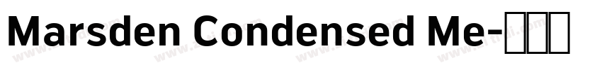 Marsden Condensed Me字体转换
